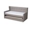 Baxton Studio Giorgia Grey Upholstered Twin Size Daybed with Trundle 156-9499 - alternate 1